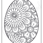 76 Cutest Easter Coloring Pages (Free Printable)   Cassie Smallwood With Regard To Free Printable Detailed Easter Eggs Coloring Pages
