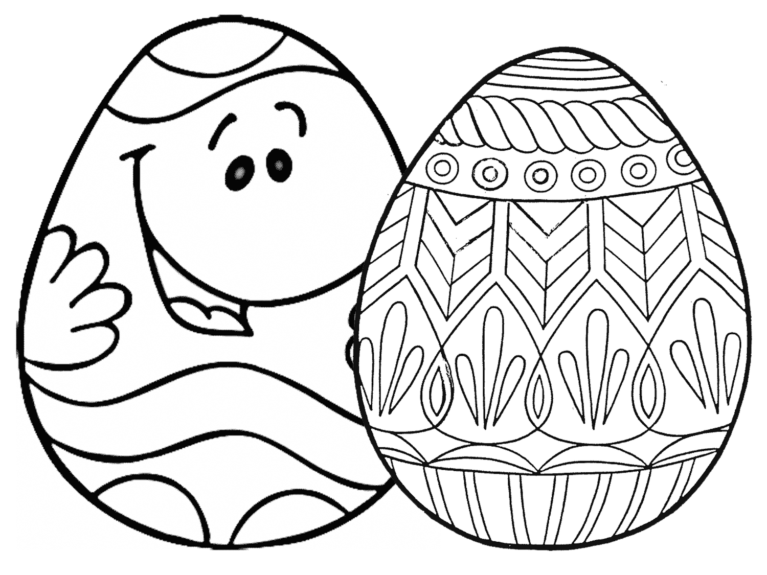 9 Places For Free, Printable Easter Egg Coloring Pages in Free Printable Easter Eggs Coloring Pages For Kids