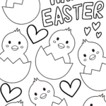 Baby Easter Chick Coloring Page   Sustain Life Journal With Regard To Easter Chicks Printable Coloring Pages