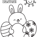 Bunny Coloring Pages To Print   Crafty Morning Throughout Coloring Pages Easter Bunny Printable