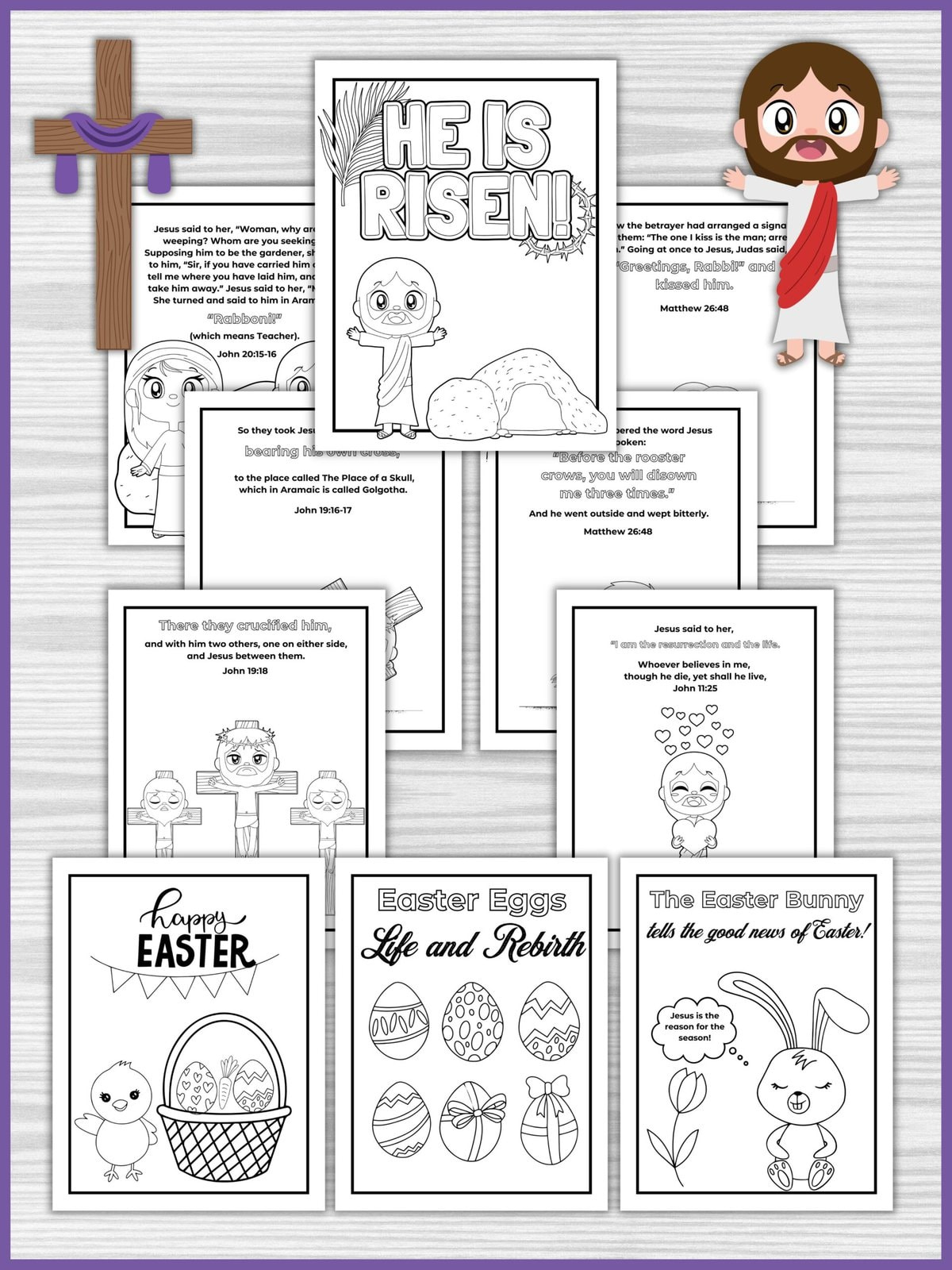 Christian Easter Coloring Pages For Kids | Healing Home intended for Free Printable Story of Easter Kids Coloring Pages