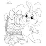 Easter Basket Coloring Page • Beeloo Printable Crafts And With Printable Easter Basket Coloring Pages