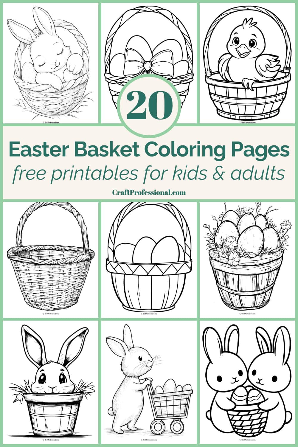 Easter Basket Coloring Pages, Free Printable Designs For Kids &amp;amp; Adults within Printable Easter Coloring Pages For Preschoolers