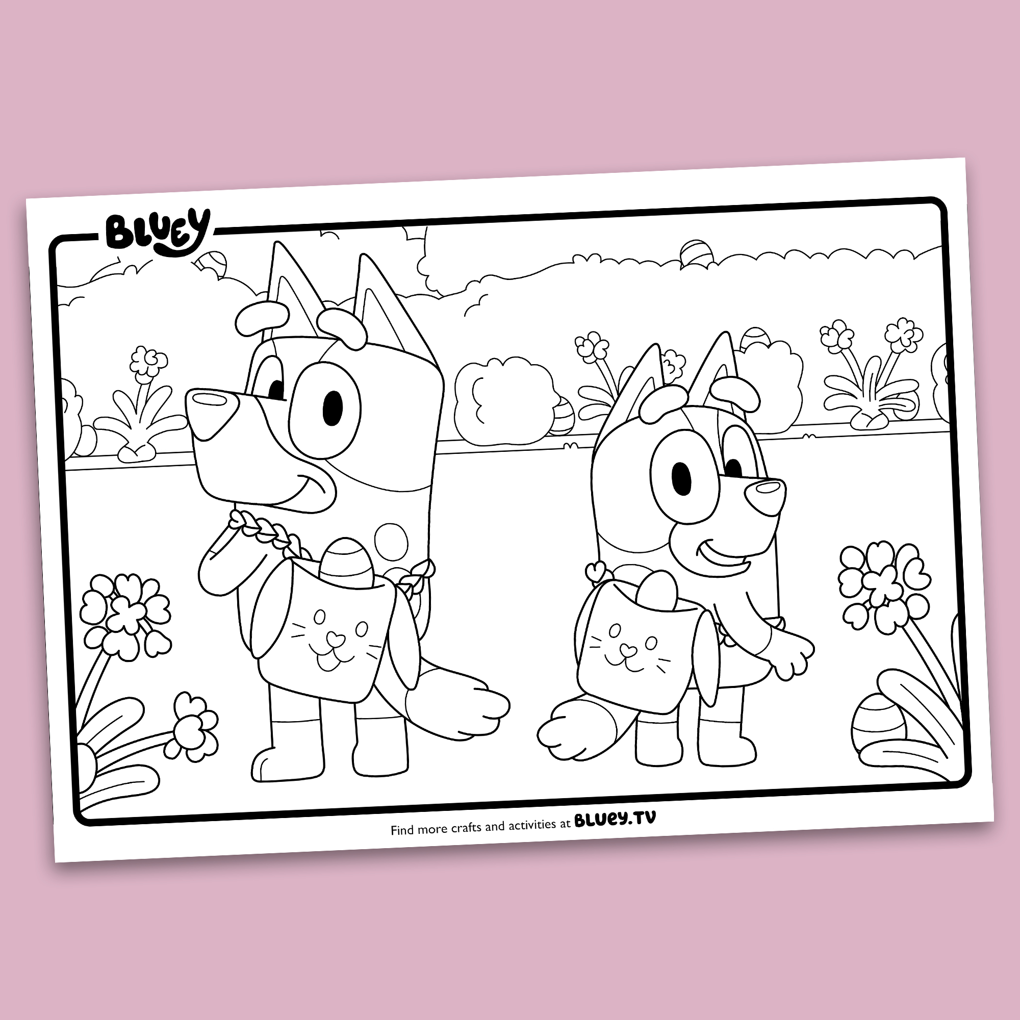 Easter - Bluey Official Website for Bluey Easter Coloring Pages Printable