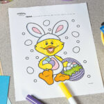 Easter Bunny Duck Free Printable Coloring Page | Fun365 With Regard To Free Printable Coloring Pages Easter Hooray Heroes