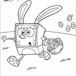 Easter Bunny Spongebob Coloring Page Pertaining To Printable Spongebob Easter Coloring Pages