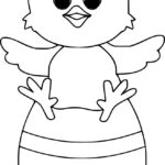 Easter Chick Coloring Pages In Free Printable Easter Chick Coloring Pages
