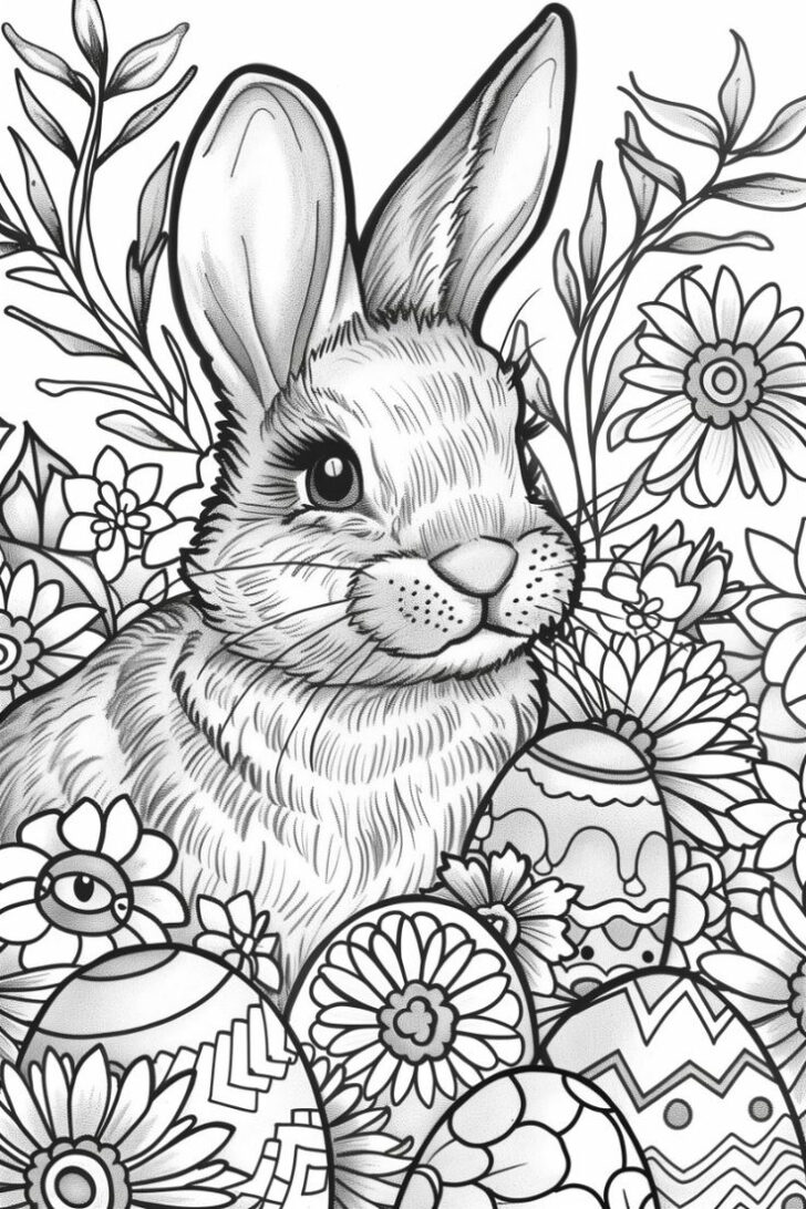 Printable Coloring Pages For Adults Easter