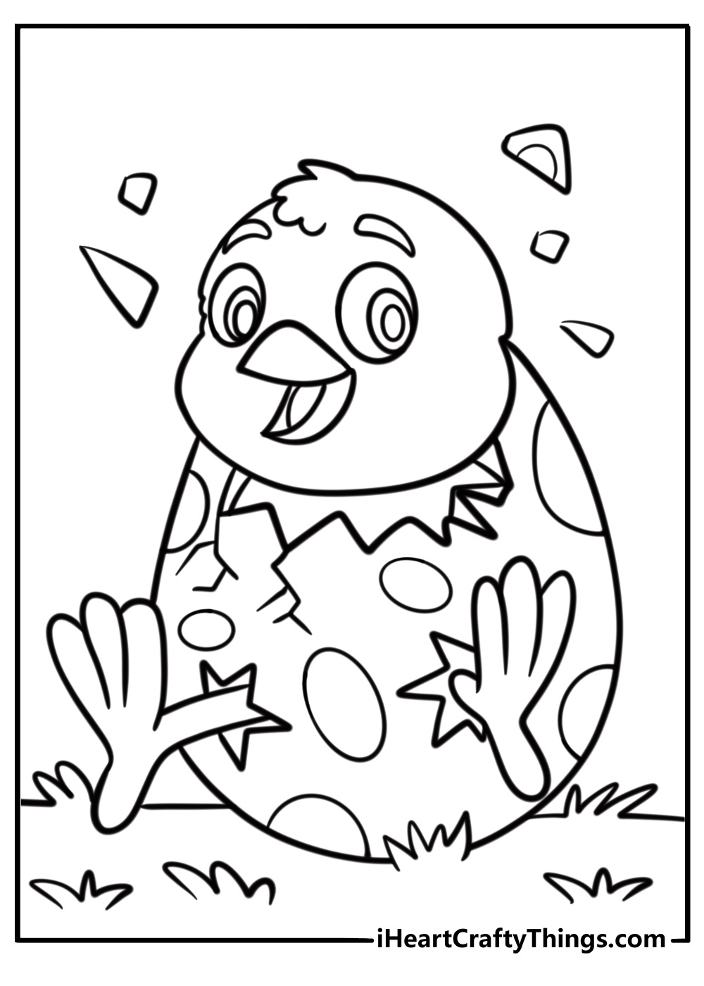 Easter Coloring Pages: 36 Free Printable Pdf Sheets For Kids for Simple Easter Coloring Pages Printable