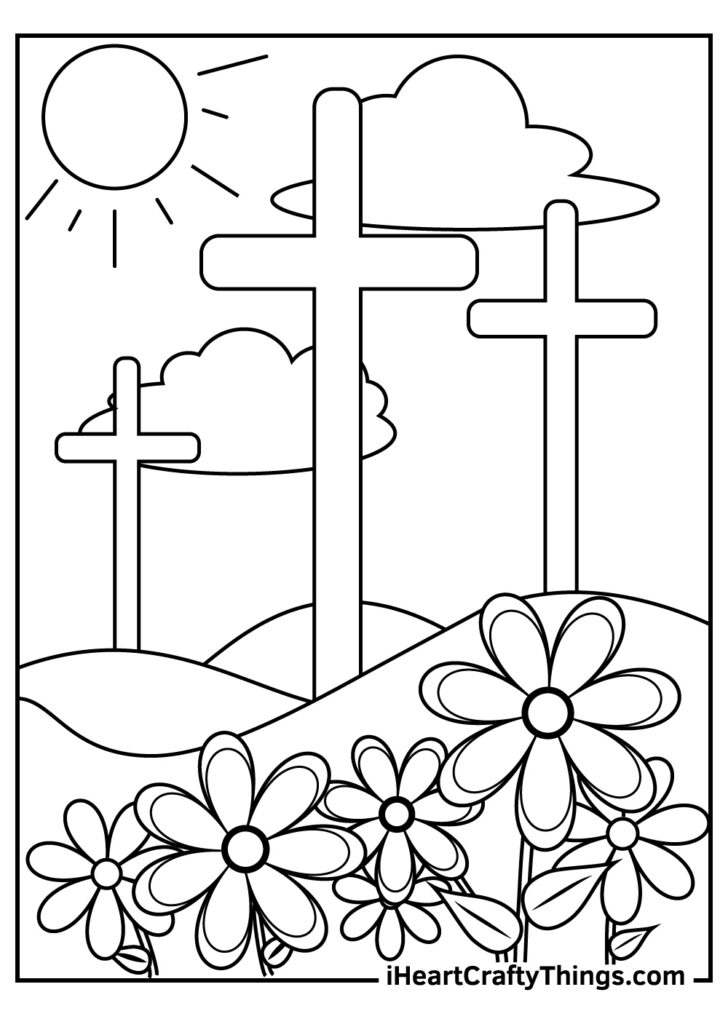 Sunday School Printable Easter Coloring Pages