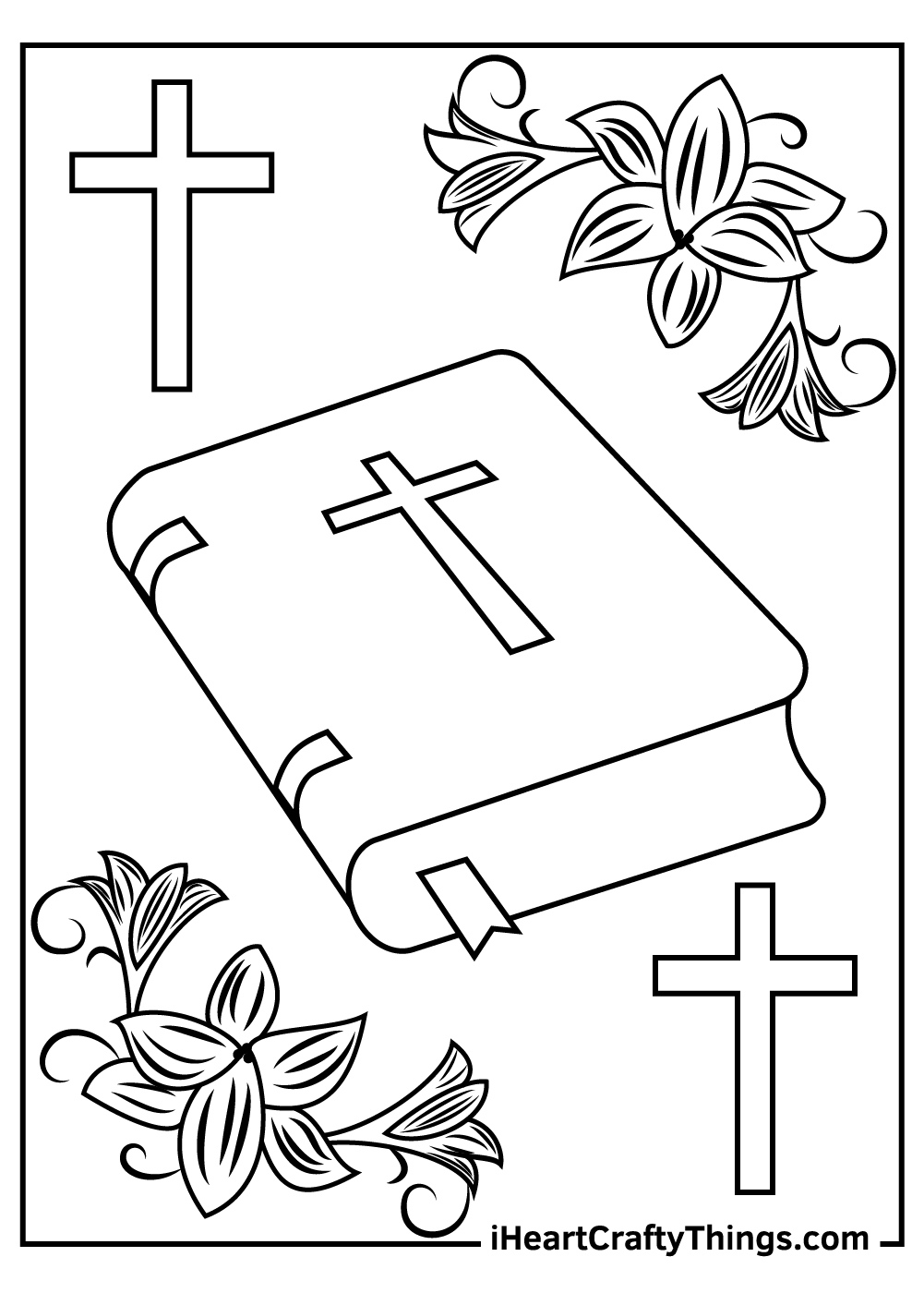 Easter Coloring Pages: 36 Free Printable Pdf Sheets For Kids with Bible Verse Religious Free Printable Religious Easter Coloring Pages