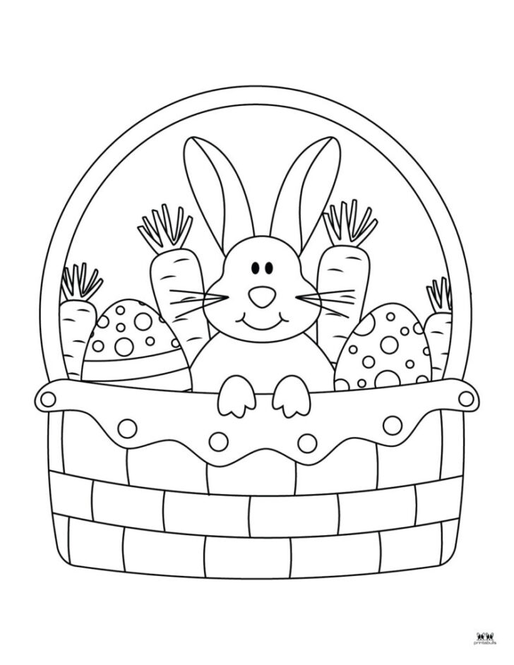 Printable Easter Basket Coloring Pages