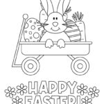 Easter Coloring Pages   51 Free Printables | Printabulls Throughout Happy Easter Coloring Pages Free Printable