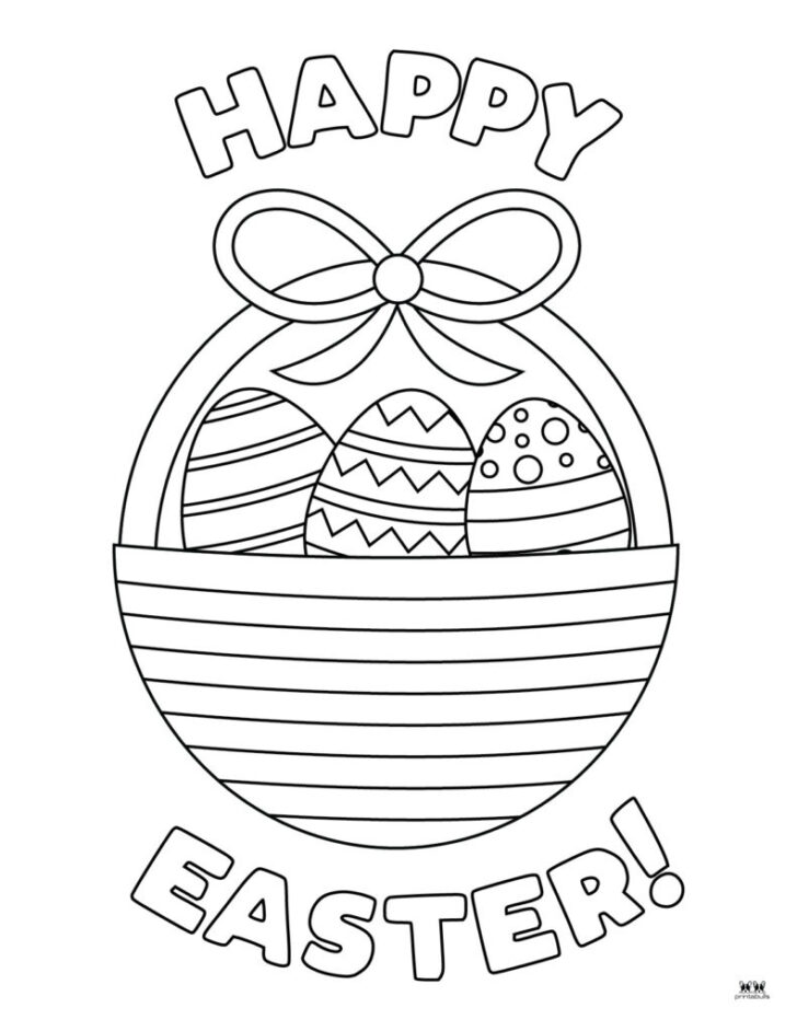 Kids Printable Easter Coloring Pages