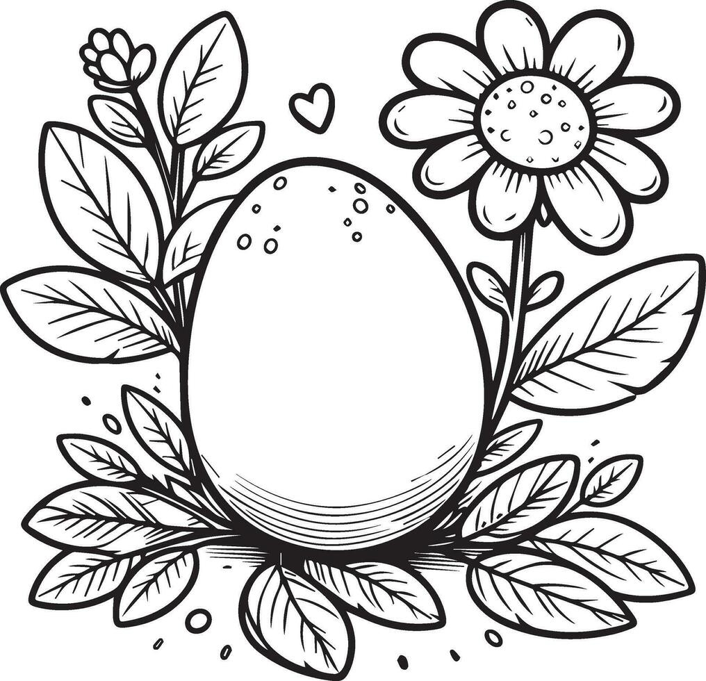 Easter Coloring Pages Eggs And Flowery Charm, Free Printable Full in Free Printable Full Size Free Printable Easter Eggs Coloring Pages