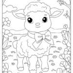 Easter Coloring Pages (Free Printables) For Free Printable Easter Lamb Coloring Pages