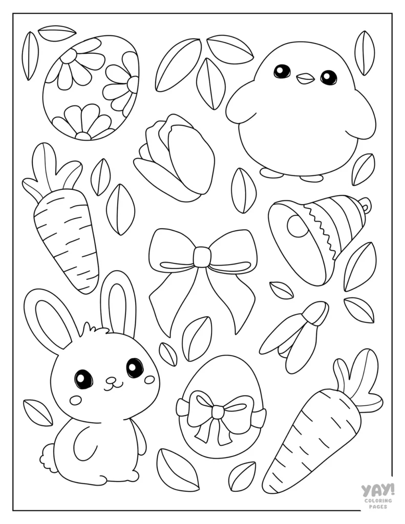 Easter Coloring Pages (Free Printables) in Easter Printable Coloring Page