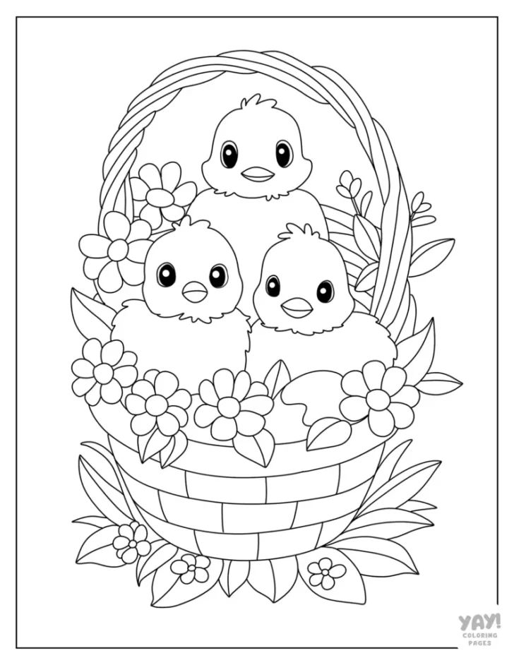 Free Printable Preschool Easter Coloring Pages