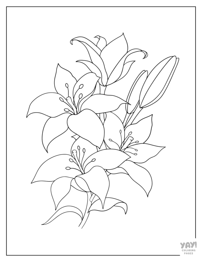 Easter Coloring Pages (Free Printables) regarding Free Printable Easter Lilies Coloring Pages