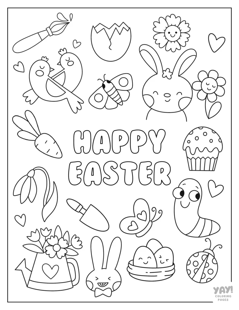 Easter Coloring Pages (Free Printables) within Free Easter Printable Coloring Pages