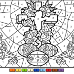Easter Colour Shopnumber For Easter Coloring Pages By Number Printable