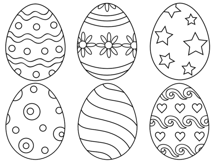 Free Printable Coloring Pages Easter Eggs