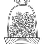 Easter Egg Basket Coloring Sheet – Madejoel With Regard To Easter Eggs Basket Coloring Pages Free Printable