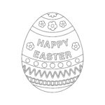 Easter Egg Coloring Page, Easter Egg Colouring In Page,Easter Egg Regarding Printable Coloring Pages Of Easter Eggs
