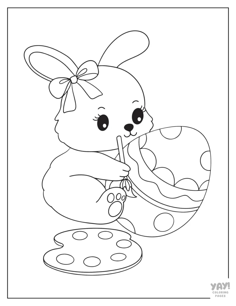 Easter Egg Coloring Pages (Free Printables) in Easter Eggs Coloring Page Free Printable