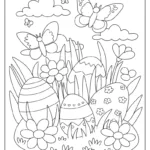 Easter Egg Coloring Pages (Free Printables) Intended For Printable Easter Eggs Hunt Coloring Pages