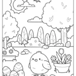 Easter Egg Coloring Pages (Free Printables) Within Printable Easter Eggs Hunt Coloring Pages