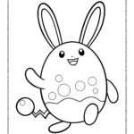 Easter Egg Pokemon Coloring Page For Printable Pokemon Easter Coloring Pages