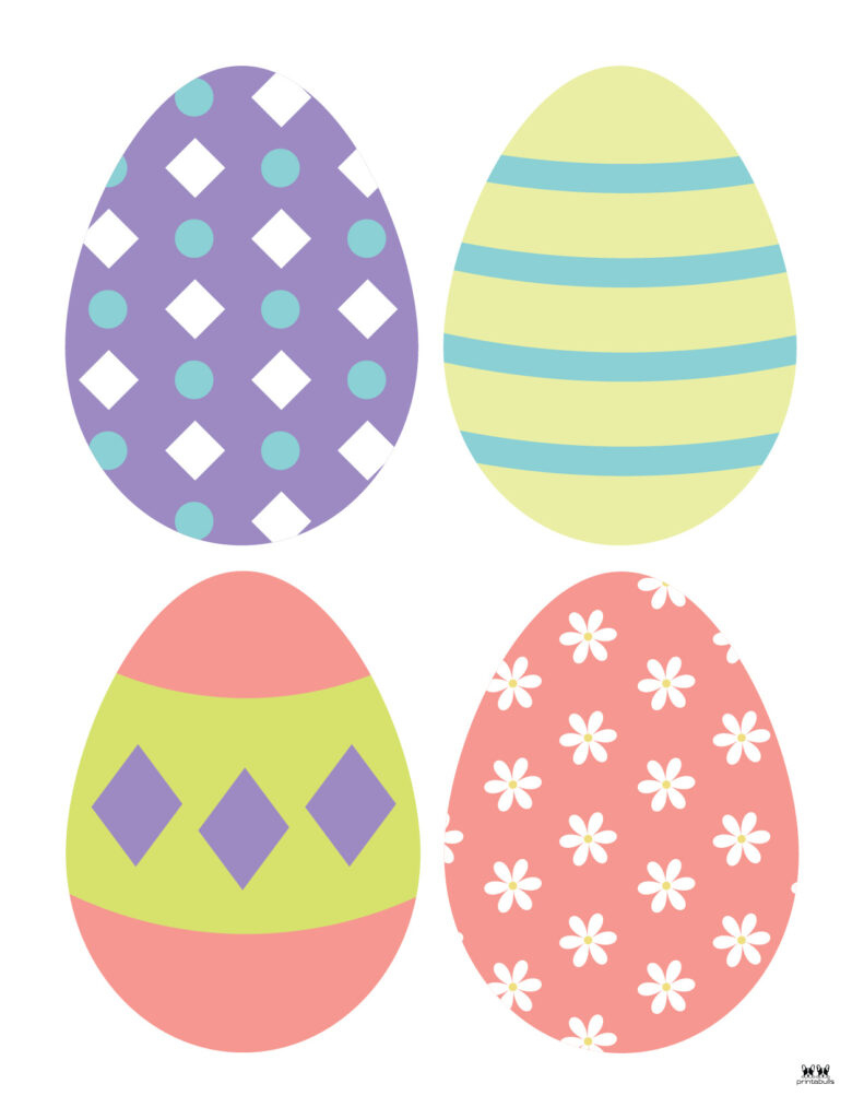 Easter Egg Templates &amp;amp; Coloring Pages - 129 Free Pages | Printabulls with regard to Full Page Printable Colored Easter Eggs