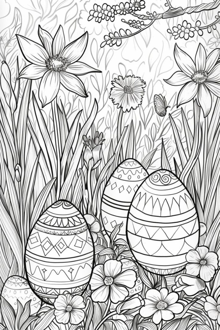 Free Printable Easter and Spring Coloring Pages