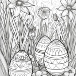 Easter Eggs Coloring Pages (Free Printables) Regarding Printable Easter Eggs Coloring Pages For Adults
