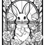 Easter Stained Glass Coloring Book Download Pertaining To Printable Easter Stained Glass Coloring Pages