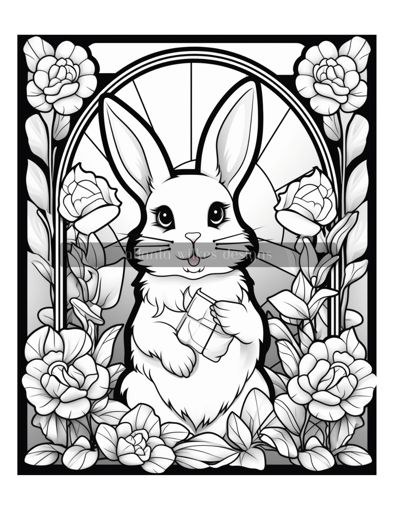 Easter Stained Glass Coloring Book Download pertaining to Printable Easter Stained Glass Coloring Pages