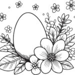 Egg Citing Garden Rabbit Printable Easter Coloring Pages Pdf Within Printable Easter Coloring Pages For Adults
