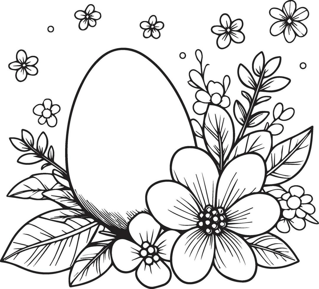 Egg-Citing Garden Rabbit Printable Easter Coloring Pages Pdf within Printable Easter Coloring Pages For Adults
