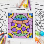 🐰 Free Printable Easter Colornumber Worksheets With Regard To Printable Easter Color By Number Pages