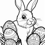 🐰 Hop To It! Free Printable Easter Bunny Coloring Pages 🎨 — Sew Pertaining To Printable Free Easter Coloring Pages