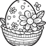 Floral Fantasy Rabbit, Flowers Coloring Fun And Printable Throughout Printable Preschool Easter Coloring Pages
