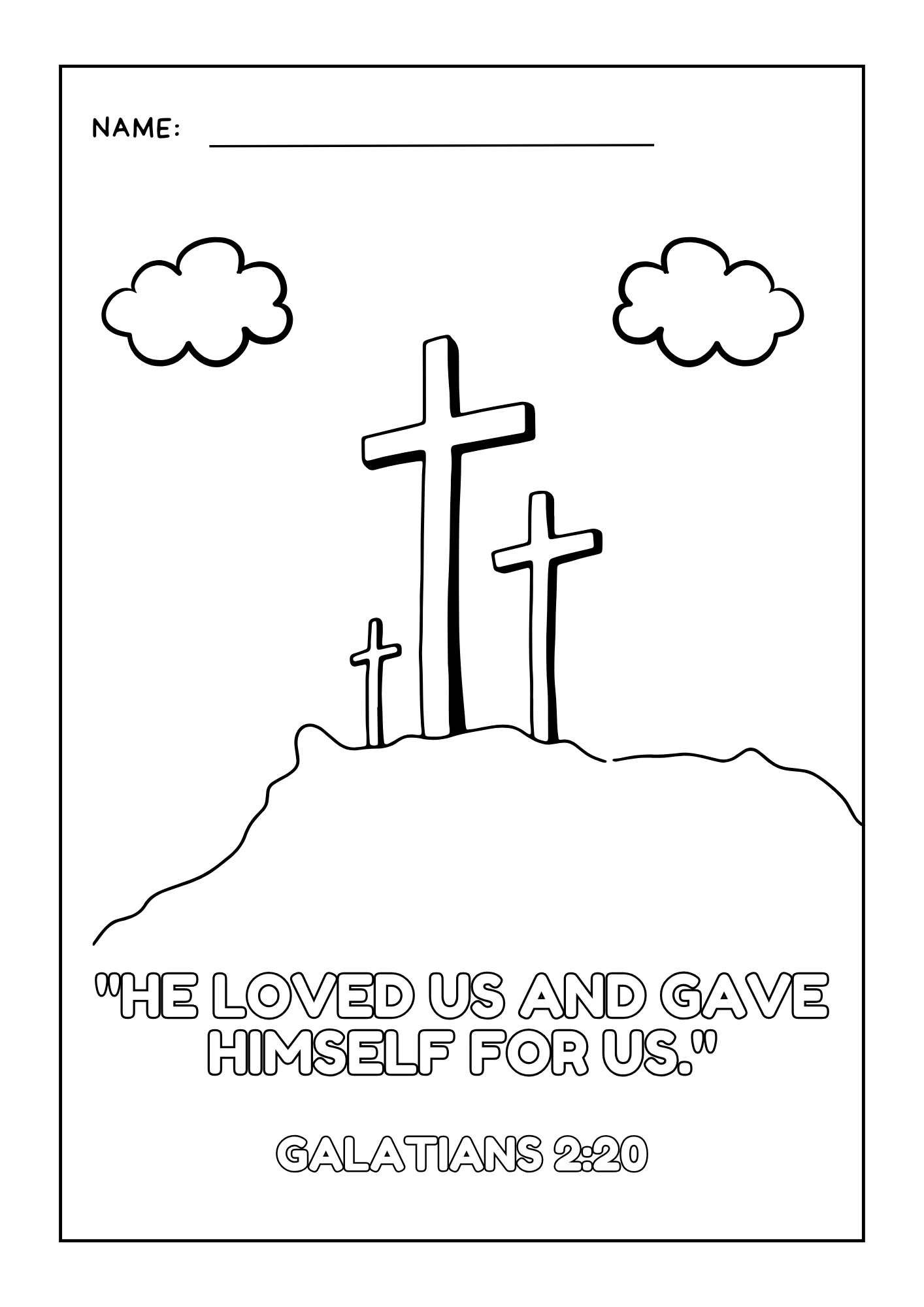 Free Christian Printable Easter Coloring Pages With Bible Verses intended for Free Printable Easter Christian Coloring Pages