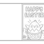 Free Printable Easter Cards To Color (Perfect For Kids!)   The Intended For Printable Easter Card Coloring Page