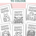 Free Printable Easter Cards To Colour — Gathering Beauty Throughout Free Printable Easter Cards Coloring Pages