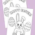 Free Printable Easter Coloring Page   Pjs And Paint Throughout Free Printable Easter Coloring Pages Crayola