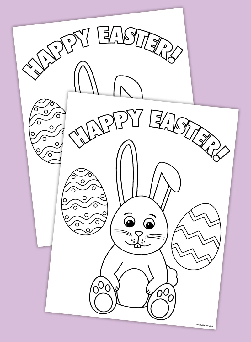 Free Printable Easter Coloring Page - Pjs And Paint throughout Free Printable Easter Coloring Pages Crayola