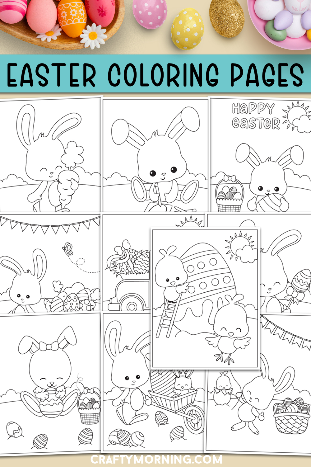 Free Printable Easter Coloring Pages - Crafty Morning intended for Printable Easter Coloring Pages Activities