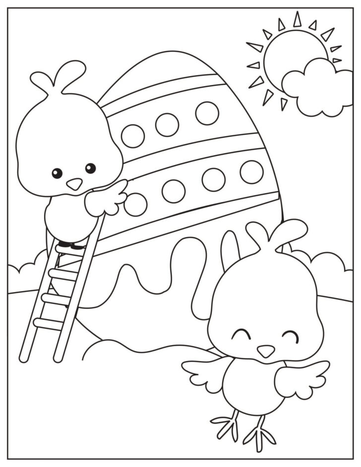 Free Easter Coloring Pages For Ad Printable