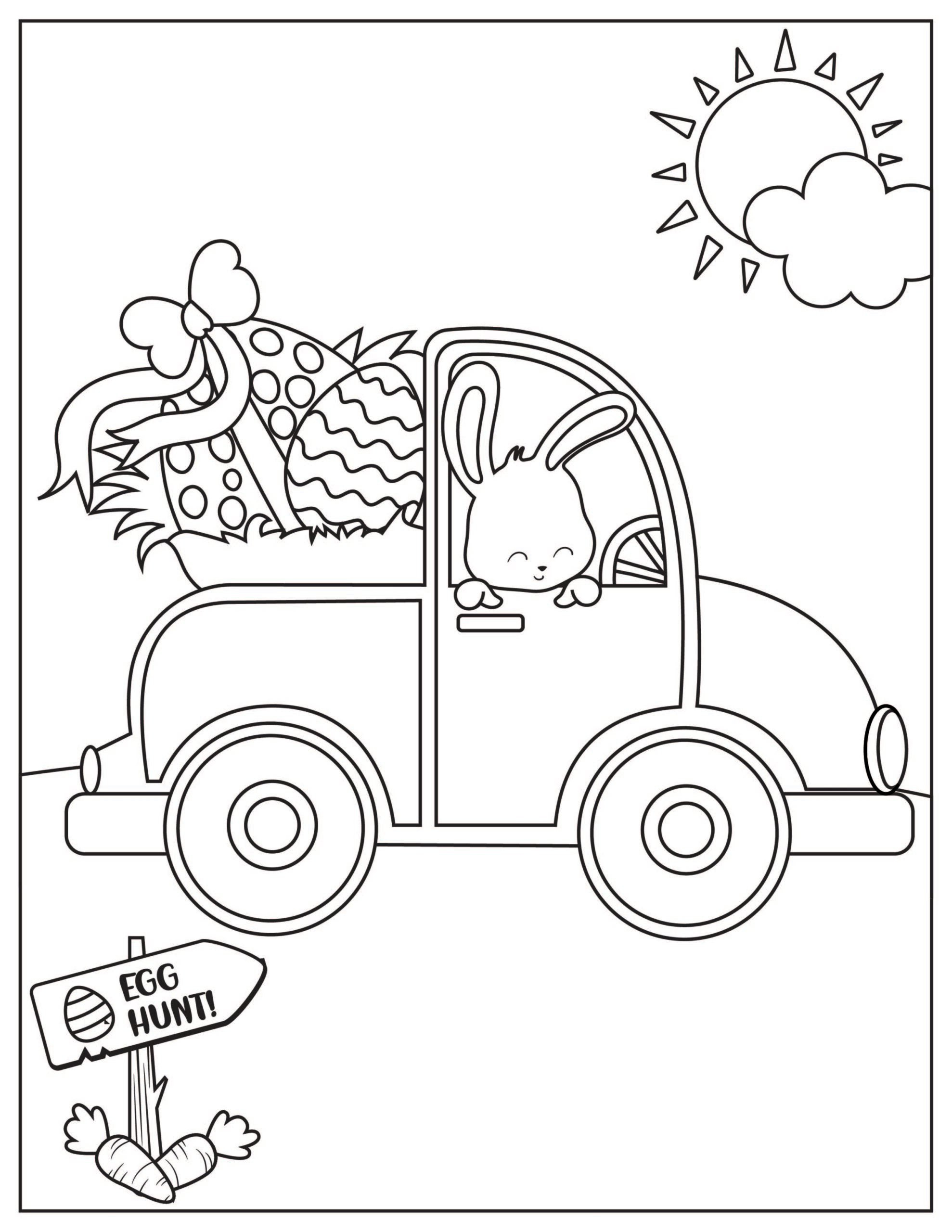 Free Printable Easter Coloring Pages - Crafty Morning with Printable Easter Eggs Hunt Coloring Pages